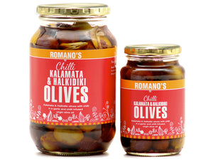 
                  
                    Chilli Kalamata & Halkidiki Olives
                  
                