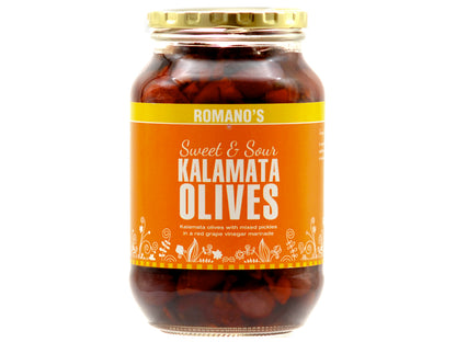 Sweet and Sour Kalamata Olives