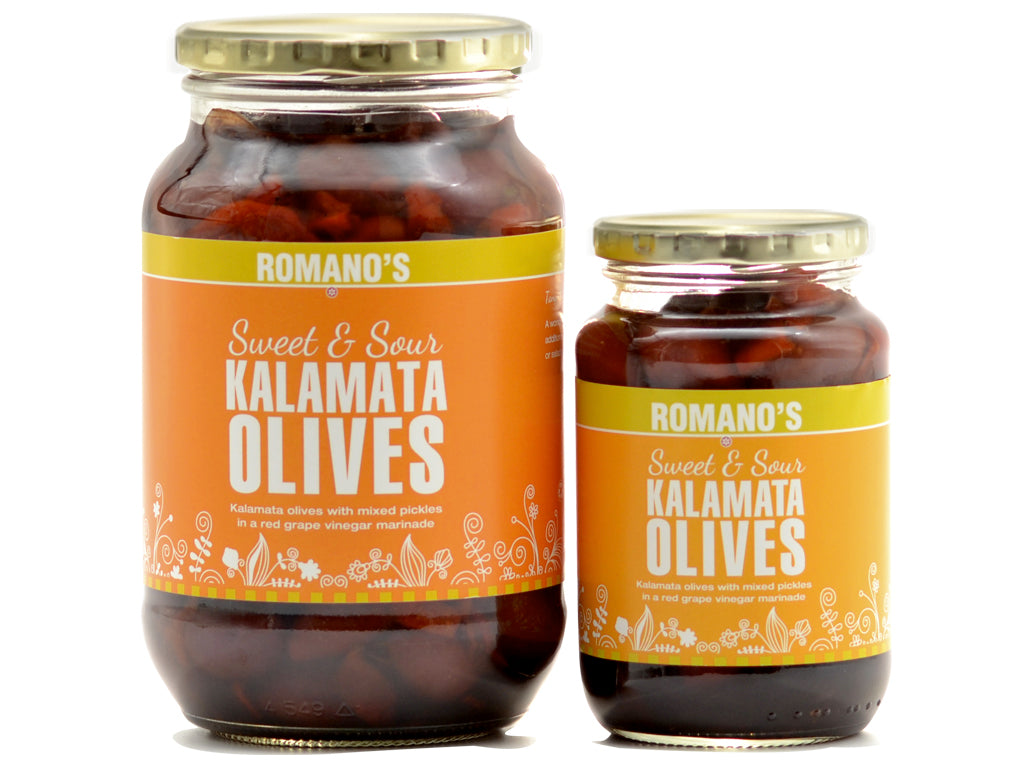 Sweet and Sour Kalamata Olives