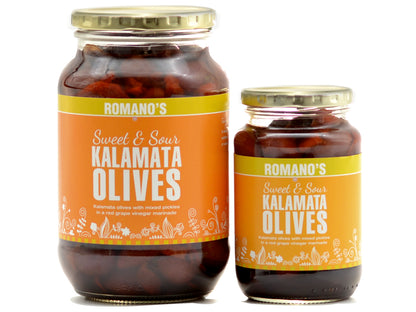 Sweet and Sour Kalamata Olives